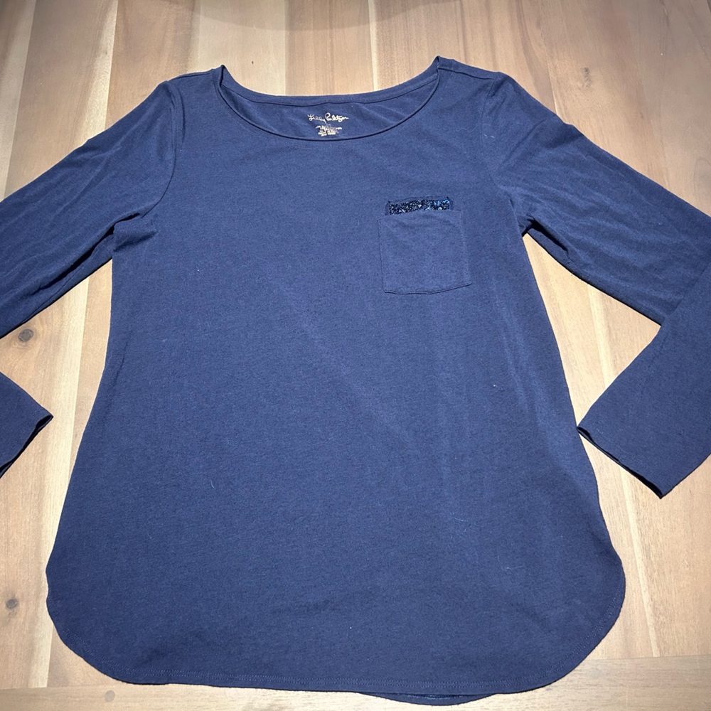 Lilly Pulitzer Navy Blue Top